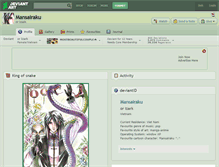 Tablet Screenshot of mansairaku.deviantart.com