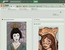Tablet Screenshot of fayea.deviantart.com