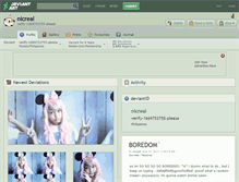 Tablet Screenshot of nicreal.deviantart.com