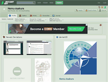 Tablet Screenshot of nemu-asakura.deviantart.com