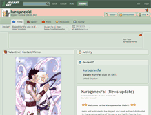 Tablet Screenshot of kuroganexfai.deviantart.com