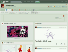 Tablet Screenshot of lenmomono.deviantart.com