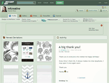 Tablet Screenshot of mfcreative.deviantart.com