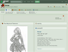 Tablet Screenshot of kenae.deviantart.com