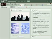 Tablet Screenshot of canon-photo-gallery.deviantart.com