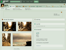 Tablet Screenshot of gndz.deviantart.com