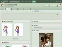 Tablet Screenshot of emodeathangel666.deviantart.com