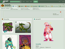 Tablet Screenshot of geckofly.deviantart.com