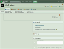 Tablet Screenshot of deitycreations.deviantart.com