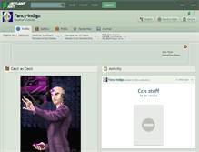Tablet Screenshot of fancy-indigo.deviantart.com