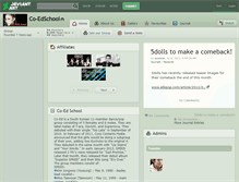 Tablet Screenshot of co-edschool.deviantart.com