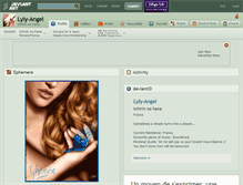 Tablet Screenshot of lyly-angel.deviantart.com