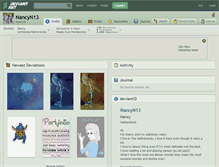 Tablet Screenshot of nancyn13.deviantart.com