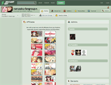 Tablet Screenshot of narusaku-fangroup.deviantart.com