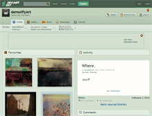 Tablet Screenshot of damselflyart.deviantart.com