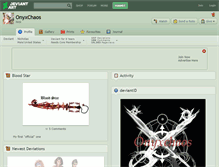 Tablet Screenshot of onyxchaos.deviantart.com