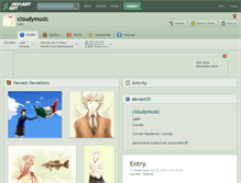 Tablet Screenshot of cloudymusic.deviantart.com