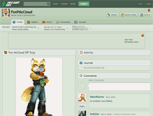 Tablet Screenshot of foxpmccloud.deviantart.com