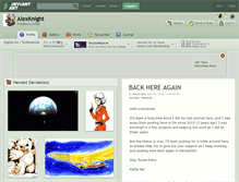 Tablet Screenshot of alexknight.deviantart.com