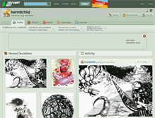 Tablet Screenshot of hermitchild.deviantart.com