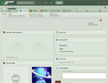 Tablet Screenshot of icentric.deviantart.com