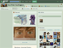 Tablet Screenshot of how2train-yourdragon.deviantart.com