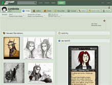 Tablet Screenshot of cymbrele.deviantart.com