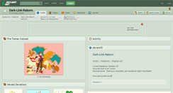 Desktop Screenshot of dark-link-reborn.deviantart.com