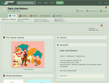 Tablet Screenshot of dark-link-reborn.deviantart.com