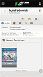 Mobile Screenshot of hundredwords.deviantart.com