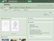 Tablet Screenshot of gruk-xyre.deviantart.com