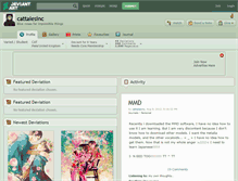 Tablet Screenshot of cattalesinc.deviantart.com