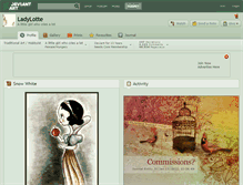 Tablet Screenshot of ladylotte.deviantart.com