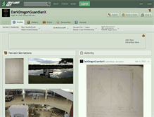 Tablet Screenshot of darkdragonguardianx.deviantart.com
