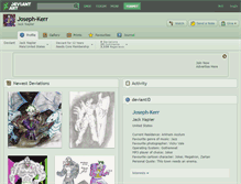 Tablet Screenshot of joseph-kerr.deviantart.com