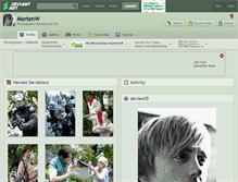 Tablet Screenshot of mortenw.deviantart.com