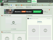 Tablet Screenshot of morkaii.deviantart.com