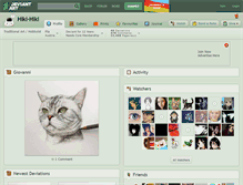 Tablet Screenshot of hiki-hiki.deviantart.com