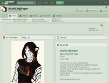 Tablet Screenshot of crumblingdragon.deviantart.com