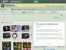 Tablet Screenshot of onlyobsessive.deviantart.com