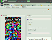 Tablet Screenshot of nootropic.deviantart.com