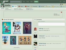 Tablet Screenshot of gotetho.deviantart.com