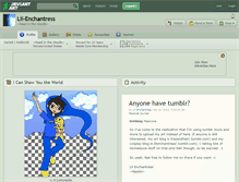 Tablet Screenshot of lil-enchantress.deviantart.com