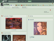 Tablet Screenshot of la-sfinge.deviantart.com