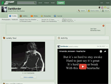 Tablet Screenshot of darkborder.deviantart.com