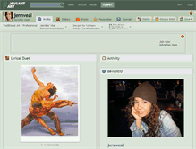 Tablet Screenshot of jennveal.deviantart.com