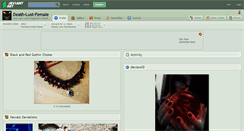 Desktop Screenshot of death-lust-female.deviantart.com