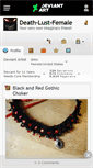 Mobile Screenshot of death-lust-female.deviantart.com