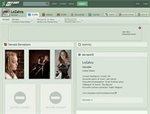 Tablet Screenshot of lezahra.deviantart.com