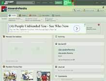 Tablet Screenshot of alexandrepereira.deviantart.com